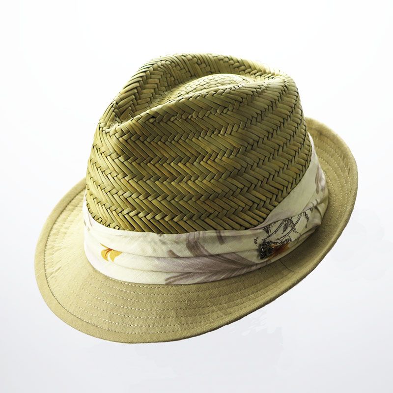 Ladies natural rush straw hat