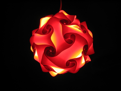 Tiko paper lantern - Electric Orange