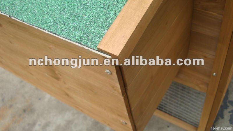 2012 New Design Large Wooden Chicken Coop With Asphalft Roof HJB112-H