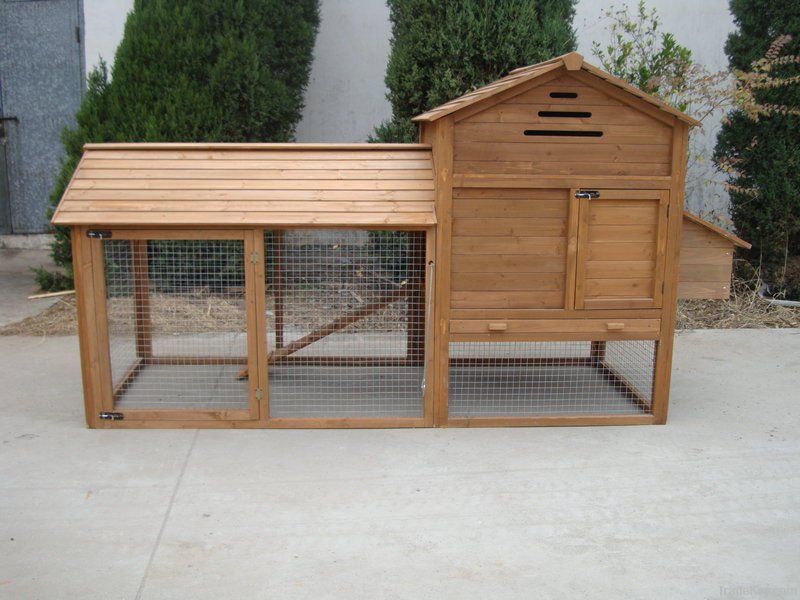 Large Outdoor Wooden Chicken Coop HJB112-F