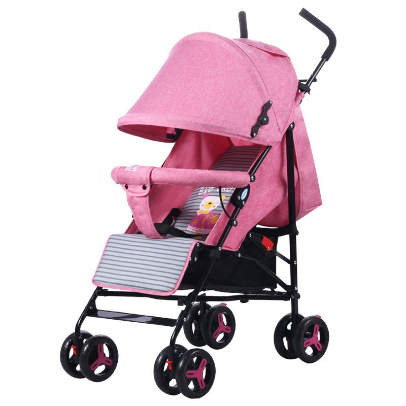 CoBaby Carriage Travel Stroller, Cover Infant Car, Foldable Baby Pram - Backrest 3 Level Adjustable Can Sit or Lie