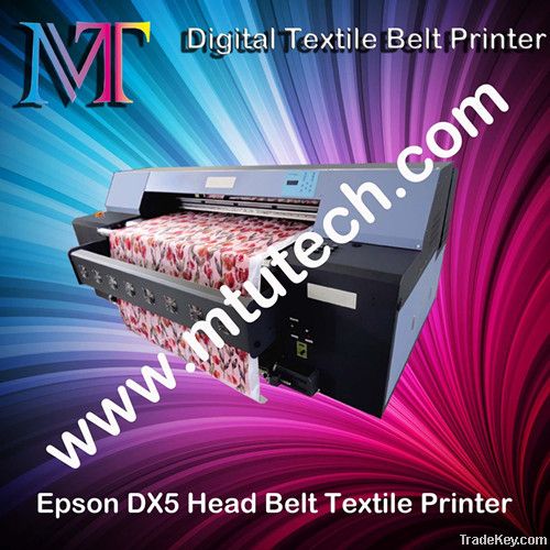 Belt Textile Printer with 2 pieces Epson DX5 print head 1440dpi