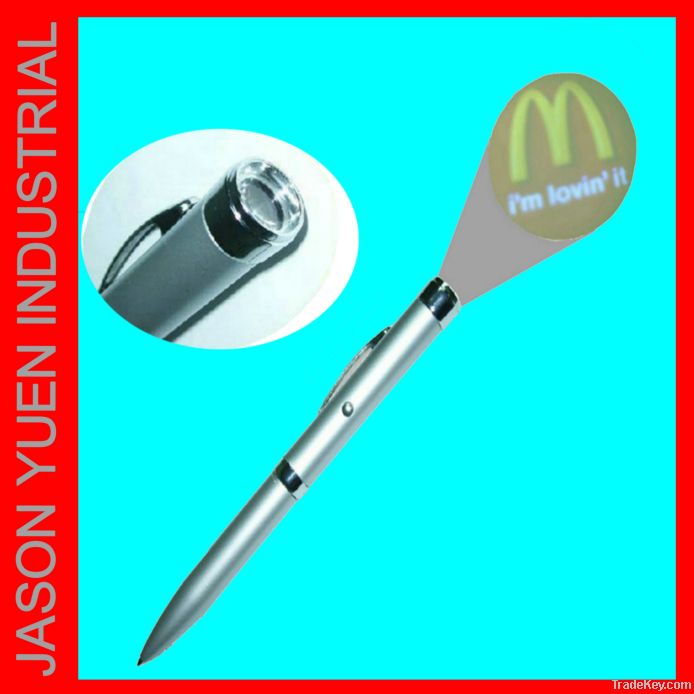 metal led light logo projector pen high quality of projector pen