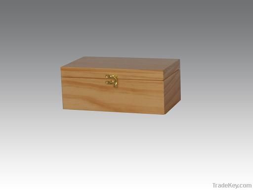 wood tea box with compartments