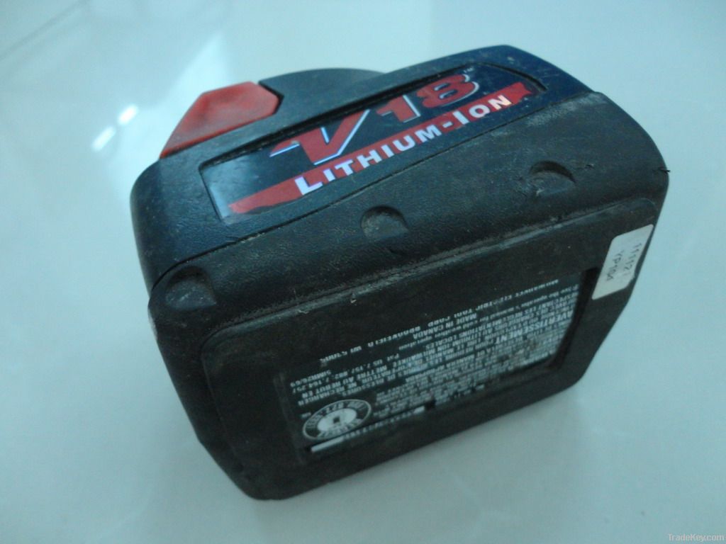 Milwaukee V18 Li-ion Battery Used Power Tools