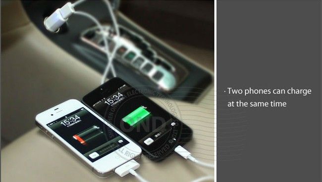 New Arrival! Car Charger for iphone5 with usb Port