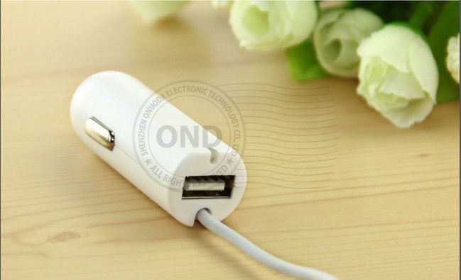 New Arrival! Car Charger for iphone5 with usb Port