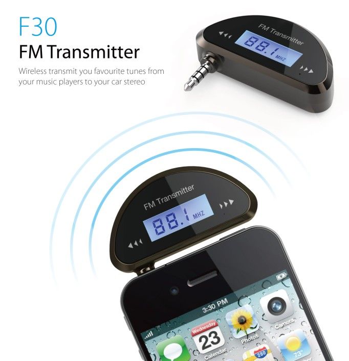 Car Fm Transmitter for Sumsung/Nokia/Blackberry/HTC/LG with Handsfree