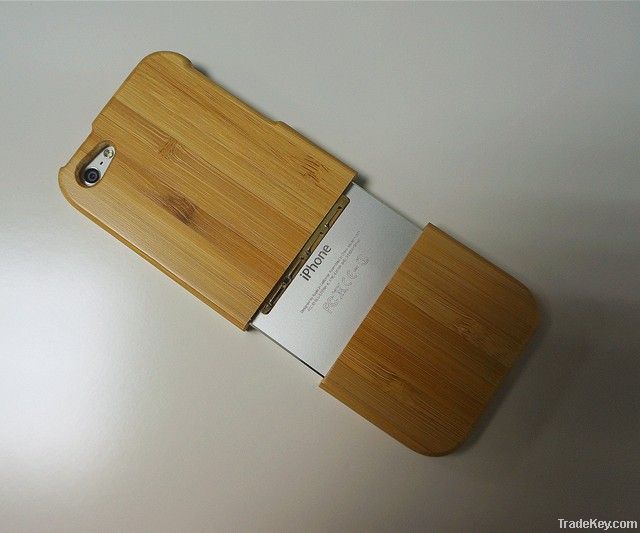 Cheapest Bamboo Cover Case For Iphone 5 5G Real Bamboo Genuine Bamboo