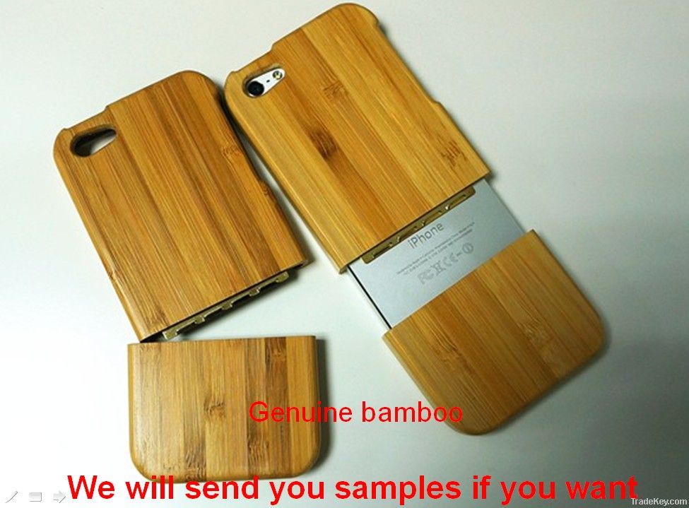 Wood Case For iPhone 5 5G Protection Back Cover Bamboo and Mobile Phon