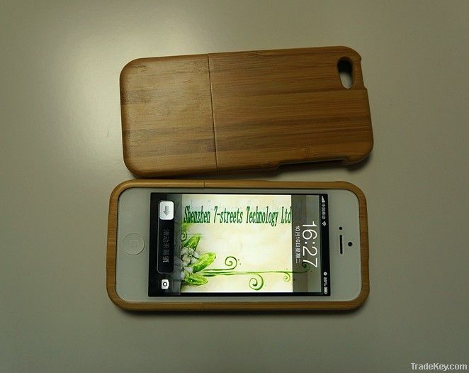 Genuine Bamboo Material Hard Phone Case Cover For iPhone 5 5G Best Pri