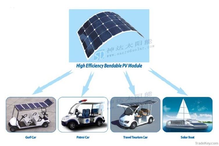 High Efficiency Bendable PV Module