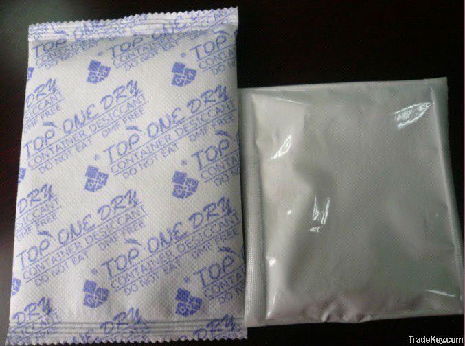 Desiccant packets, super dryer->calcium chloride desiccant