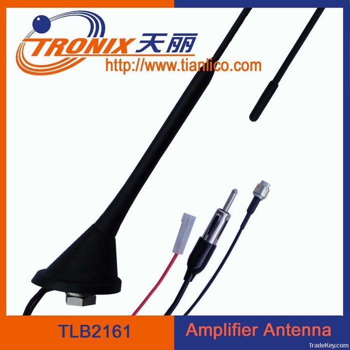 electronic AM/FM+DAB antenna with pcb amplifier