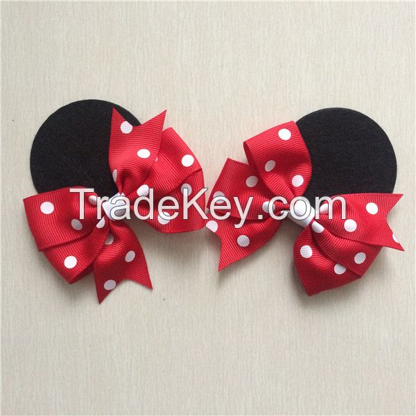 Mickey &amp; Minnie Pinwheel Bow