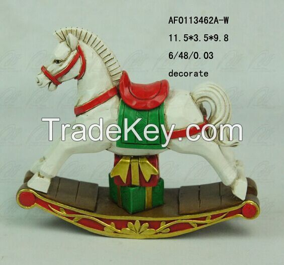 rocking horse resin decoration