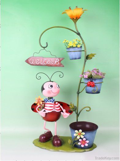 decoration metal doll with pots