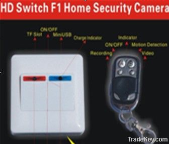 switch model with spy camera hidden HD video recorder
