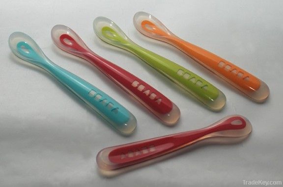 silicone baby spoon/feeding spoon