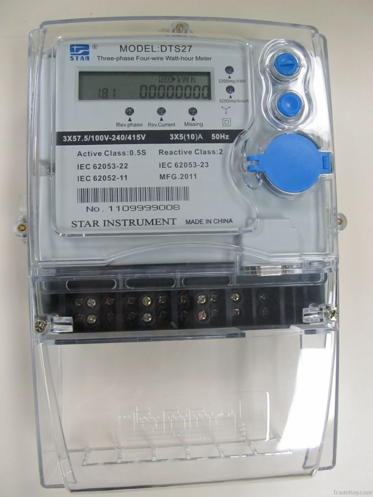 DTS27 Three-Phase Electronic Multi-Tariff Energy Meter