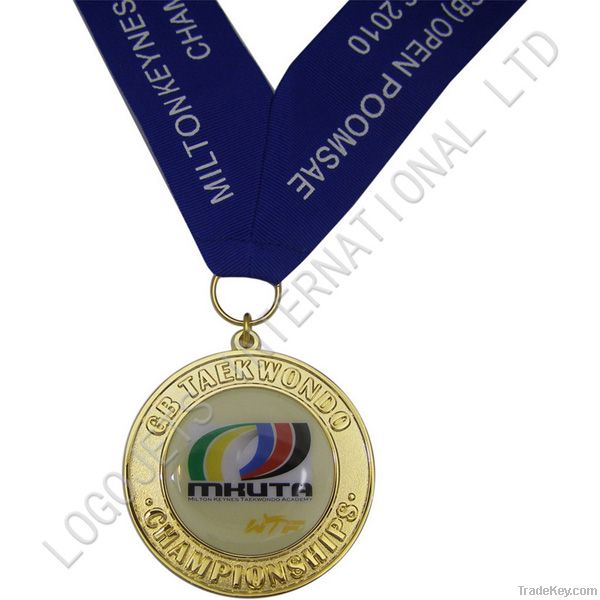 Medals and medallions with ribbons