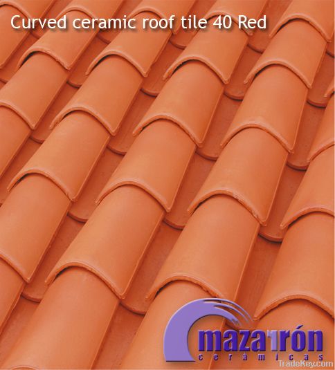 Curved Ceramic Roof Tile 40 and 50