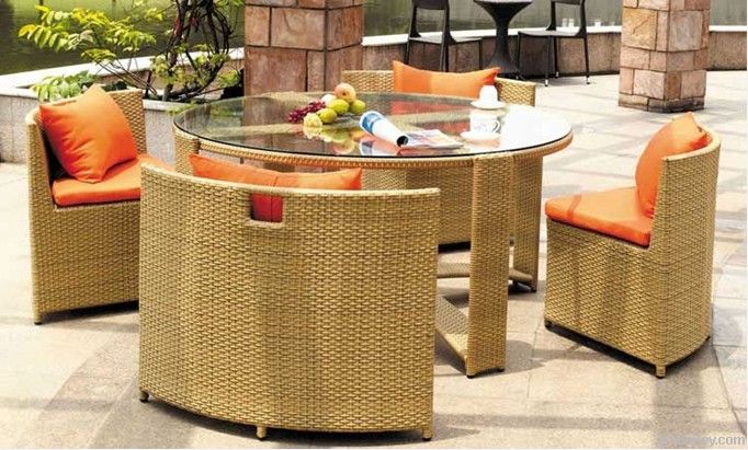 Outdoor Rattan Garden Coffee Set