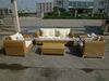 round rattan garden section sofa set