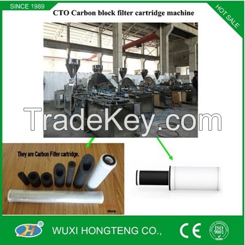 CTO active carbon block filter cartridge machine