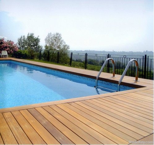 Eco-friendly outdoor strand woven bamboo flooring with CE Certificate