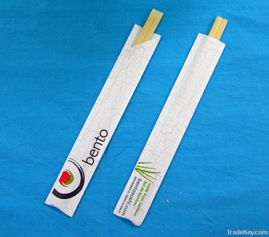 disposable bamboo chopsticks in paper cover