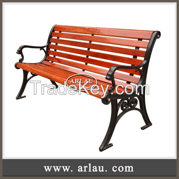 Arlau Urban Furniture China, wrought iron garden bench, Wood Bench