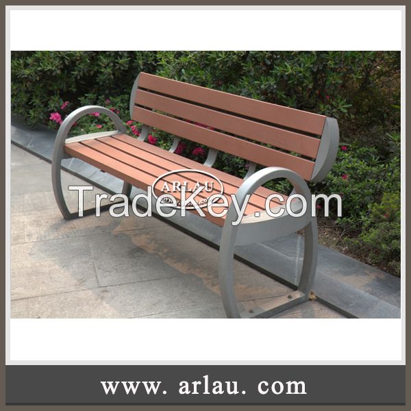 Arlau Urban Furniture China, wrought iron garden bench, Wood Bench