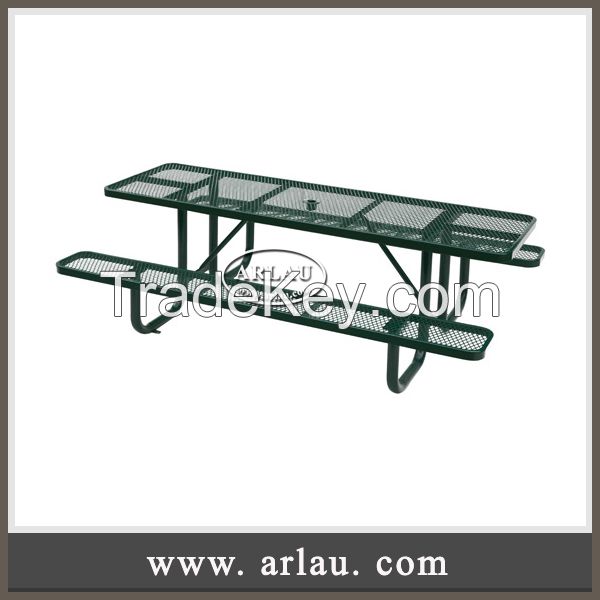 Arlau garden furniture company, metal chair and table, outdoor table
