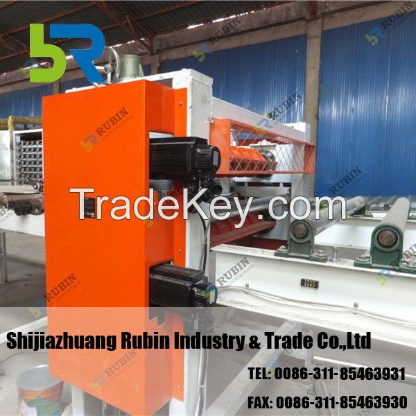 Gypsum board manufacturing machine with heat conductive oil drying system