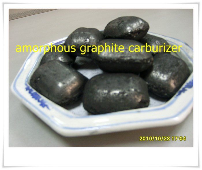 Natural amorphous graphite briquette