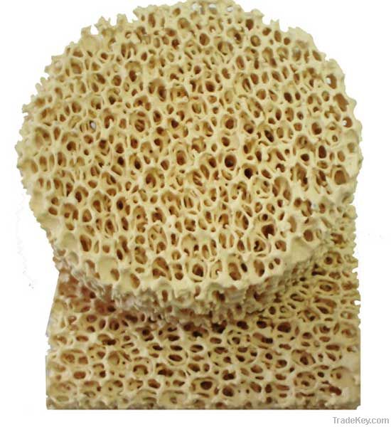 Zirconia ceramic foam filter
