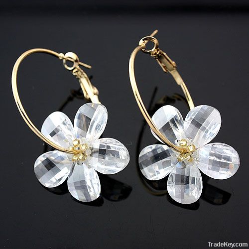 Pinwheel Hoop Earrings