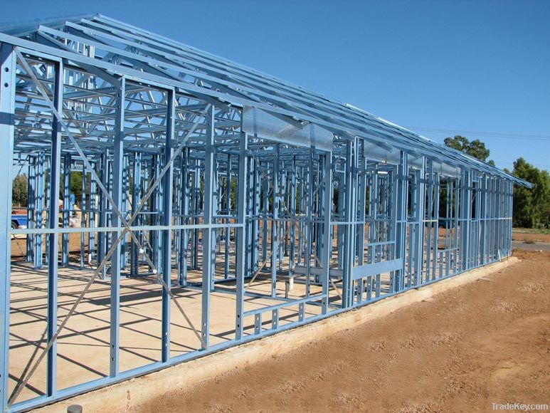 Light steel structure building workshop