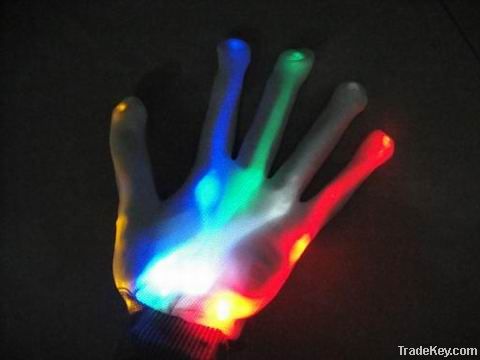 Flashing glove