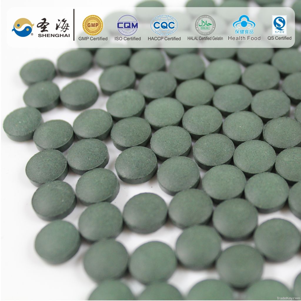 Health Food Organic Spirulina Tablet 250mg/500mg