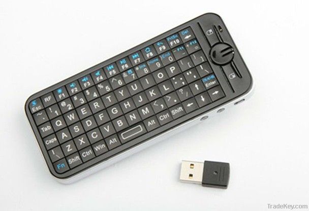 2.4G RF Mini Wireless Keyboard with IR Remote
