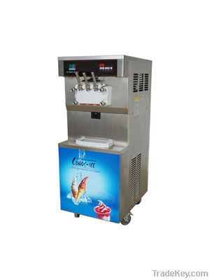 soft ice cream machine with three flavors