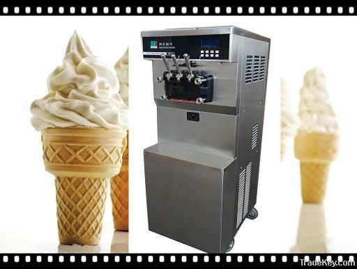 high quality soft ice cream machine with three flavors