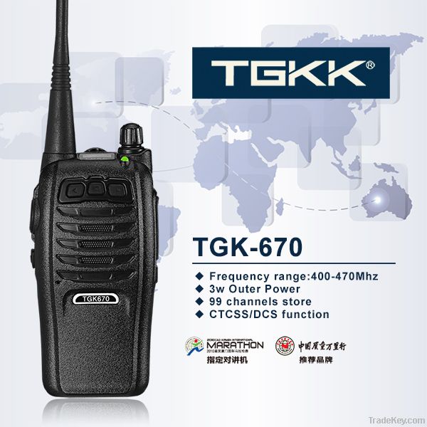 TGK670 5w portable interphone