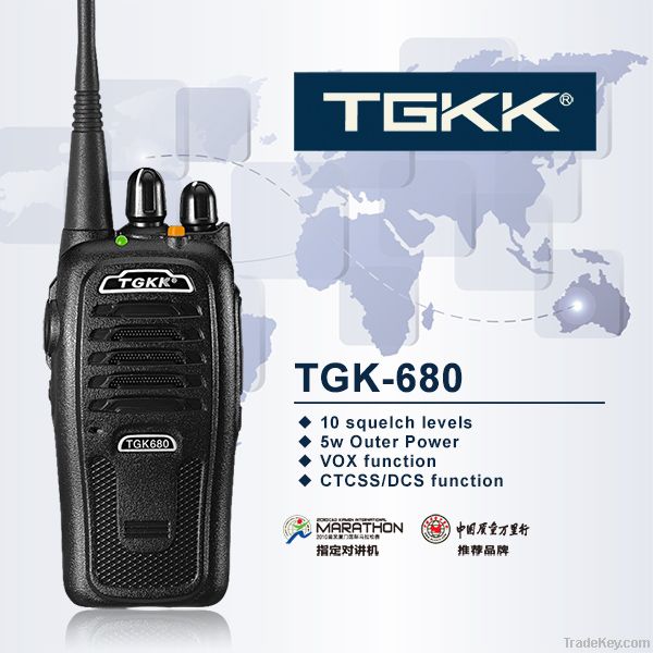 TGK680 hot sale 5w long range walkie talkie