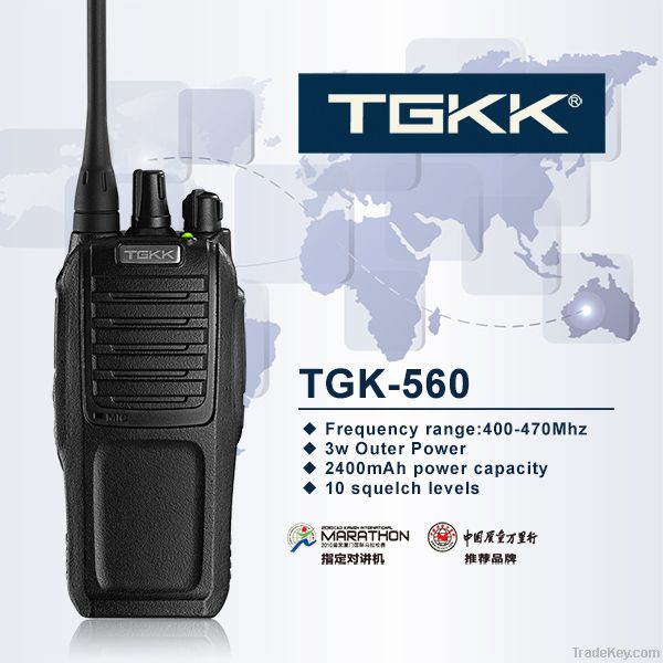 TGK560 professional 3w vox 2 way raido