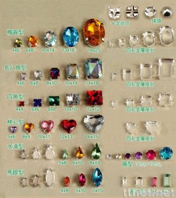 various color crystal Rhinestone