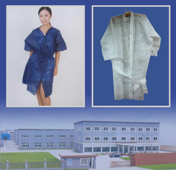 Disposable Non Woven Kimono, Sauna Coat