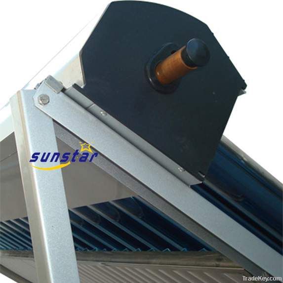 Heat pipe solar collector for split pressurized system